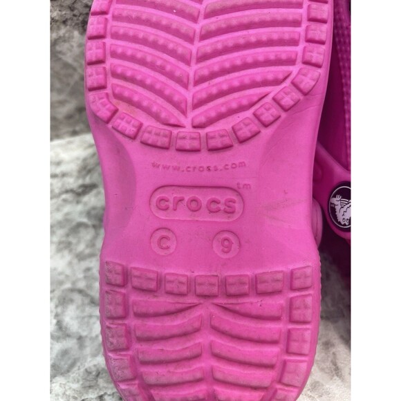 Crocs Pink C9 Toddler Baya Clogs - Picture 6 of 7
